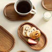 1/2/3pcs, High-Quality Multifunctional Acacia Wood Coasters, Wooden Tray - With Grooves That Do Not Leak Water, Perfect For Holiday Afternoon Tea Time, Ideal For Kitchens, Restaurants, And Cafes | Cheese, Bread, Fruits, And Vegetables | Perfect For Valentine's Day, Gatherings, And Holiday Decoration And Gift Giving