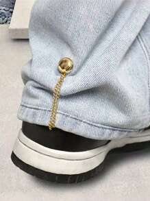 2pcs Adjustable Magnetic Pants Clip And Cuff Clip - Alloy, Detachable Hem Clasps, Fits For Pants And T-Shirts, Seamless F