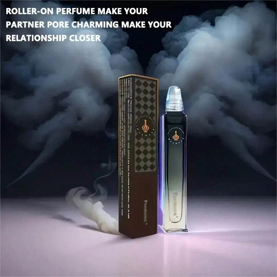 Men's Fragrance Rollerball ,Men's Eau De Toilette , Fresh And Warm Male Fragrance, Suitable For Daily Use, Elegant Style Men's Eau De Toilette, Durable Perfume, Cologne To Enhance Men's Temperament. - Black - View 1