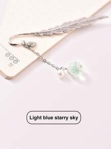 1 件玻璃压制干花植物标本书签，优雅叶子书签，复古文化用品，复古书签，学校用品，返校 - 彩色 - 查看 15