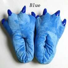 Winter Soft Warm Monster Dinosaur Paw Funny Slippers For Men Women Kids Parent-Child Home House Slipper Shoes Room Cotton Shoes - Yellow - View 5