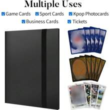 Carpeta de Álbum de Tarjetas Coleccionables de 9 Bolsillos - Carpeta de Carga Lateral de 360 Bolsillos para Tarjetas de Juego y Tarjetas Deportivas - Verde - Ver 6