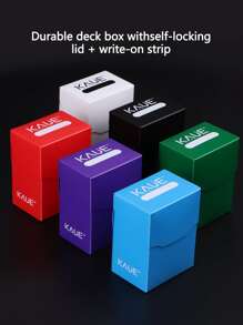KAUE Mtg Card Box Card Organizer For Cards Magic, Stackable, Multi-Color - Multicolor - View 3