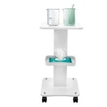 WUPYI Rolling Trolley Beauty Salon Cart Storage Organizer Stand White Outdoor Decor - White - View 1