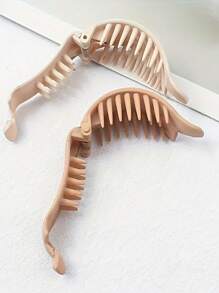 Women Rectangle Matte Elegant Minimalist Oval Hair Claws In Solid Colors For Ponytails And Buns Home Bathroom Decor Summer