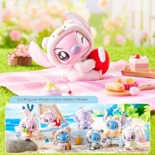 Miniso 星际宝贝动物派对惊喜盲盒收藏人偶，随机款式 - 粉丝理想生日礼物，桌面摆件，家居装饰（1个随机款） - 藍色 - 查看 9