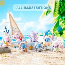 Miniso 星际宝贝动物派对惊喜盲盒收藏人偶，随机款式 - 粉丝理想生日礼物，桌面摆件，家居装饰（1个随机款） - 藍色 - 查看 1