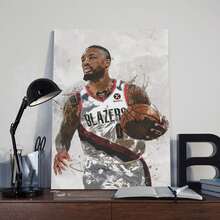 Damian Lillard 4 Canvas Poster Wall Art Bedroom Decor Living Room Decoration Gift - Frame - View 3