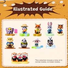 Miniso Zootopia Sit Nicely Surprise Blind Box Home Decor For Bithday Party Random Style - Multicolor - View 10