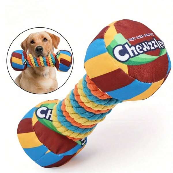 Masticables para perros: Juguete masticable con forma de caramelo, de poliéster duradero, adecuado para todas las razas y tamaños
