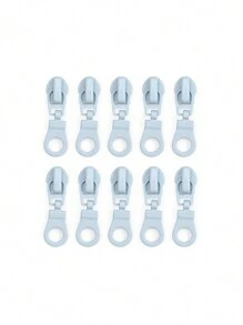 10pcs Nylon #5 Zipper Pulls, Assorted Colors, Suitable For Apparel, Bags, And Home Textiles - Multicolor - View 16