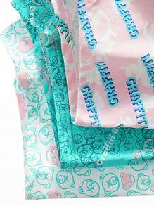 4pcs Men's Sporty Fashion Cartoon Letter Print Soft & Comfortable Boxer Briefs