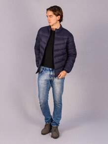 Chamarra acolchada para hombre, Colección Arctic - Azul - Ver 2