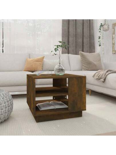 VidaXL Coffee Tafel 55x55x43 Cm Processed Wood Smoked Oak