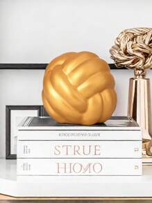 1pc Resin Spherical Decorative Ornament, Creative Luxury Style, Suitable For Desk, Office, Home Decor, Birthday Gift - Multicolor - View 8