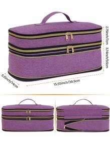 Hair Dryer Travel Carrying Case Dual-Layer, Slim Expandable Handheld Travel Storage Bag, Curling Iron Storage Bag For Dryer/Hair Tool Organizer/Style Organizer(Blue) Bag,Room Decor, Bags,Makeup Bag,Vanity,Travel,Make Up Bag,Travel Essentials,Organizer,Storage,Travel Essential,Makeup Organizer,Makeup Bags,Make Up Organizer,Organiser,Toiletry Bag,Desk Organiser,Cosmetic Bag,Makeup Pouch,Make Up Organize,Vanity Accessories,Make Up Pouch,Make Up Bags