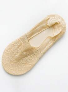 5/6 pares de calcetines transparentes de encaje para mujer, calcetines cortos de malla transpirable con volantes, ligeros (sin cartón incluido), para verano - Multicolor - Ver 5