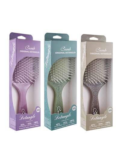 1pc Detangling Hair Brush , Square Air Cushion Comb With Box, For Wet And Dry Hair , Ideal For All Hair Types,Retro Pattern Curly Hair Brush With Handle ,Hair Brush For Women Men,Detangler Brush - Hairbrush For Men,Hair Care,Girl's Gift