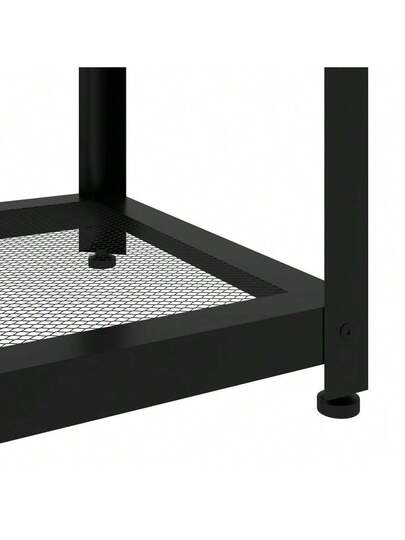 VidaXL Coffee Tafel 90x45x45 Cm MDF Iron Dark Bruin Zwart view 6