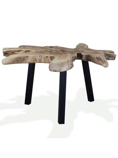 VidaXL Coffee Tafel 80x70x38 Cm Real Teak Wood view 6