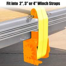 KYBOLT 2 Pack Trailer Stake Pocket Winch, Heavy Duty Stake Pocket D Ring For Flatbed Trailer Trucks And Winches, Orange - Orange - View 6