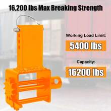 KYBOLT 2 Pack Trailer Stake Pocket Winch, Heavy Duty Stake Pocket D Ring For Flatbed Trailer Trucks And Winches, Orange - Orange - View 2
