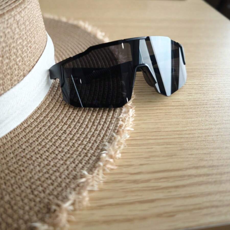 New Outdoor Color-Changing Polarized Cycling Glasses - màu xám đen - Xem 1