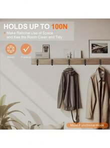 10/20PCS Heavy Duty Iron Coat Hooks With Screws, Wall Mounted Metal Hangers, Rust Resistant Coating, Easy To Install, Industrial Display Hooks, For Home And Office Decor