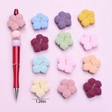 3 PCS Hibiscus Silicone Focal Bead,Flower Silicone Beads,Bulk Silicone Bead ,Silicone Bead Wholesale,Silicone Beads DIY Valentines - Sakura Silicone Beads - View 3