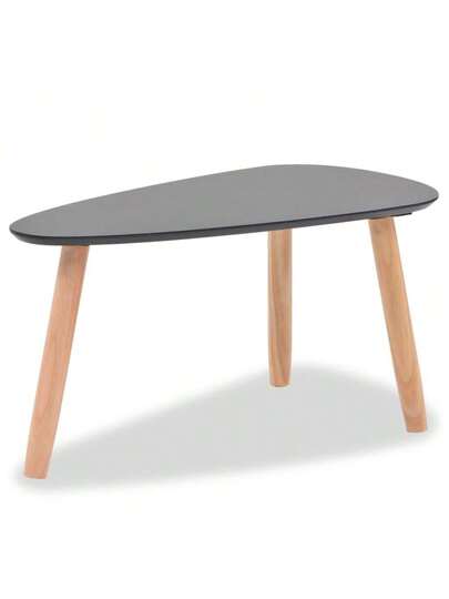 VidaXL Piece Coffee Tafel Set Solid Pine Wood Zwart view 7