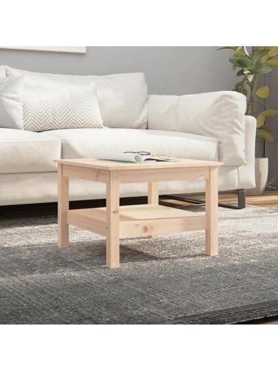 VidaXL Coffee Tafel 55x55x40 Cm Solid Pine Wood
