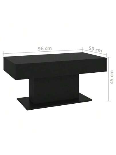 VidaXL Coffee Tafel 96x50x45 Cm Processed Wood Zwart view 6