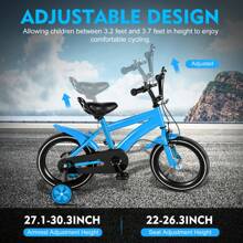 kangten 14" Kinderfahrrad Fahrrad Jungen 14 Zoll Fahrrad Mädchenfahrrad Rad Bike Unisex Multifunktionales Fahrrad Mit Stabilisator