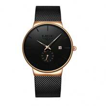 LIGE Fashion Light Luxury Simple Ladies Elegant Watch Hour Hand Display Light Thin Luminous Watch Life Waterproof