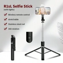 Wireless Phone Selfie Stick Multifunctional Live Broadcast Fill Light Shooting Foldable Integrated Three Legged Phone Holder