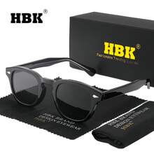 Gafas con montura clásica HBK, estilo de moda casual, retro ovalado, color único, decoración diaria y de ocio para primavera y verano, con empaquetado completo para playa, vacaciones, exterior y viajes - K39768 - Ver 26