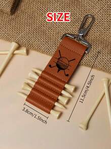 1pc Custom Engraved Leather Golf Bag Tag, Personalized Golf Tee Holder, Golf Gift For Men, Groomsmen Gifts, Gifts For Him, Custom Golf Accessories,Father's Day Gifts, Grandpa's Gifts,New Year Gifts, Christmas Gifts, Thanksgiving Gifts,Dawg,Engraved, ,Stainless,Colorful,Cute,Adorable,Funny,Kawaii,Y2K,Stylish,Unisex,Casual,Custom,Personalized,Unique,Customized,Ideal Gifts For Him,Ideal Gifts For Her,Her,Boyfriend,Girlfriend,Family,Friends,Children,For Anniversaries,For Birthdays,For Graduation,For Housewarming,For Weddings,Bag Charms