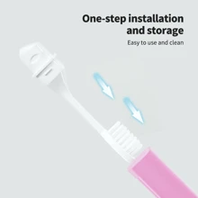Travel Toothbrush Outdoor Camping Portable Folding Small Tooth Brush Traveling Toothbrushes For Adults Teeth Brushes - Multicolor - View 2