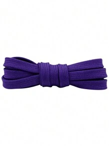 Classic Versatile Double-Layer Polyester Flat Shoelaces, Suitable For Casual Shoes, Sports Shoes, Sneakers