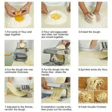 Nudelmaschine aus Edelstahl für Tagliatelle/Spaghetti/Lasagne/Ravioli