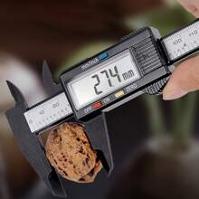 Digital Calipers With LCD Screen, Triangular Scale, Electronic Micrometer Measuring Tool, High-Precision Carbon Fiber Plastic Construction - 1 Piece - 15cm - View 1