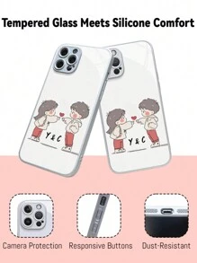[Custom] DIY Phone Case With Letter Customization, ShellMingle Phone Case Compatible With Iphone 16/16Plus/16Pro/16ProMax, IPhone 15/15Plus/15Pro/15ProMax, IPhone 14/14Plus/14Pro/14ProMax, IPhone 13/13Pro/13ProMax, IPhone 12/12Pro/12ProMax, IPhone 11/11Pro/11Pro Max, IPhone X/XS/XR/XS Max, IPhone 7/8, 7 Plus/8 Plus, IPhone 6/6S, High-Definition Printing, Tempered Glass Phone Case, Anti-Drop, Birthday Gift, Holiday Gift, Valentine's Day Gift