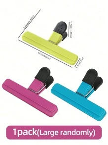 3个装薯片袋夹，便携式超大薯片袋夹，多种尺寸可选，升级版宽口食品袋夹，密封性好，重型密封夹工具，厨房收纳配件