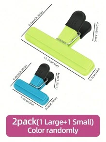 3个装薯片袋夹，便携式超大薯片袋夹，多种尺寸可选，升级版宽口食品袋夹，密封性好，重型密封夹工具，厨房收纳配件