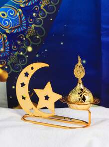 1pc Nordic Solid Color Incense Burner, Star, Moon, Lantern Decoration Sandalwood Incense Burner Gift Incense Burner Gifts Birthday Graduation E-I-D - Multicolor - View 2