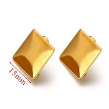 10 件 304 不锈钢 18K 镀金耳环带钻石形多边形耳环，适合 DIY 珠宝配饰和女士珠宝制作配件 - 耳環 - 查看 9