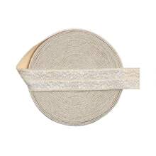 Bristlegrass Glitter Fold Over Elastic FOE 5/8" 3/4" 15mm 20mm Spandex Band Webbing Tape Headband Bracelet Hair Tie Underwear Dress DIY Sewing Trim