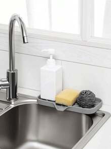 1pc Silicone Drain Mat Faucet Splash Preventer Soap Kitchen Countertop Filter Sink Storage Drain Mat