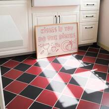 1 pezzo cartellone orizzontale divertente senza cornice per la decorazione della cucina sopra il lavello, stampa su tela di pittura minimalista funky, ideale per camera da letto, soggiorno, appartamento, casa moderna