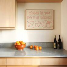 1 pezzo cartellone orizzontale divertente senza cornice per la decorazione della cucina sopra il lavello, stampa su tela di pittura minimalista funky, ideale per camera da letto, soggiorno, appartamento, casa moderna
